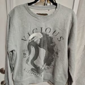 Akoo Gray Graphic Sweater